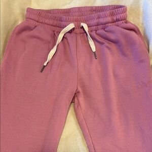 Kittenish Pink Track Pants with Elastic Drawstring